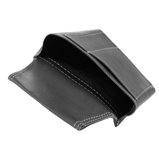 Greenburry Vintage zwart heuptasje - kelnerportefeuille leer 14,5 cm
