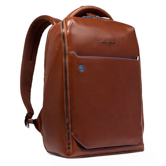 Piquadro Blue Square Dagrugzak RFID-bescherming Leer 39 cm Laptop compartiment