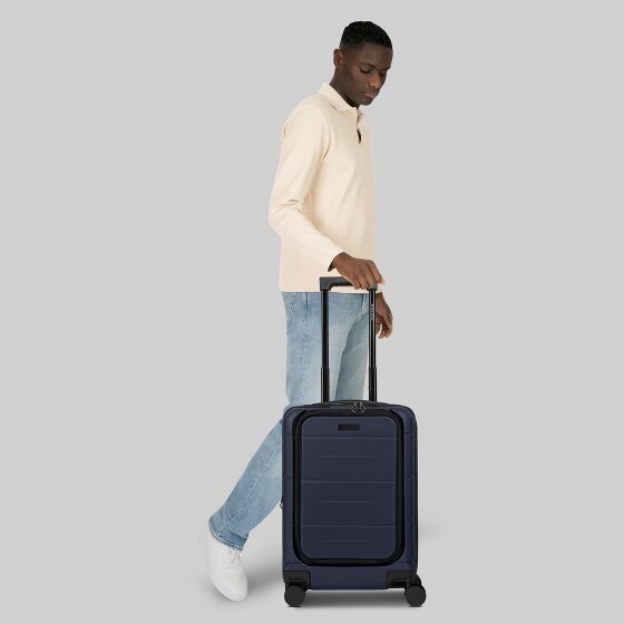 Police London 4 wielen Cabinewagen 55 cm Laptop compartiment met uitbreidingsplooi