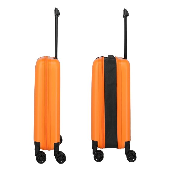 Travelite Basics opvouwbare 4-wiel cabinewagen 55 cm met uitbreidingsplooi
