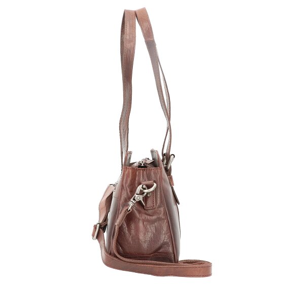 Spikes & Sparrow Schoudertas leer 34 cm