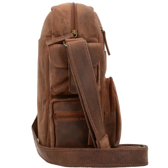 Greenland Nature Montenegro schoudertas leer 33 cm laptop compartiment Greenland Nature Montenegro schoudertas leer 33 cm laptop compartiment