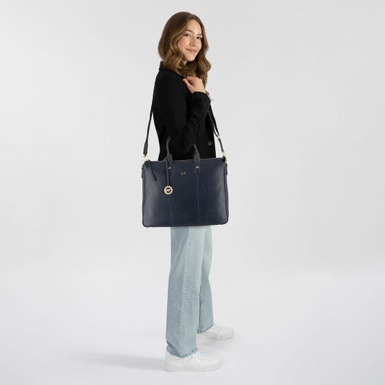 Braun Büffel Hanna Shopper Tas Leer 39 cm Laptop compartiment