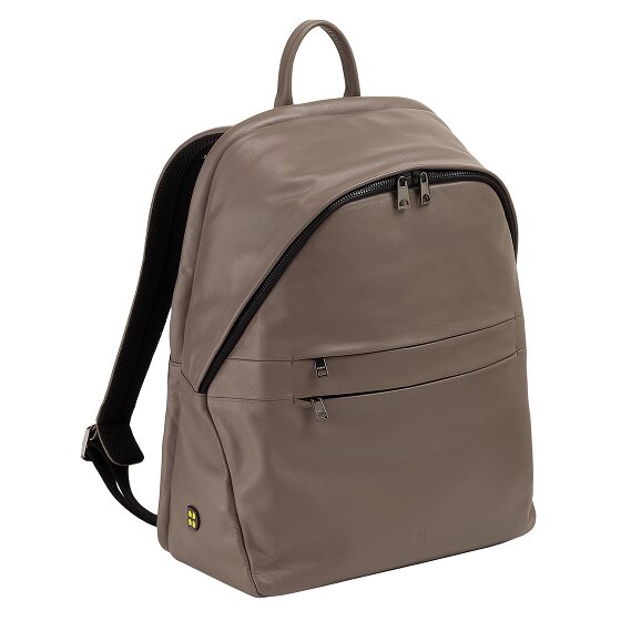 DuDu New York Dagrugzak Leer 41 cm Laptop compartiment