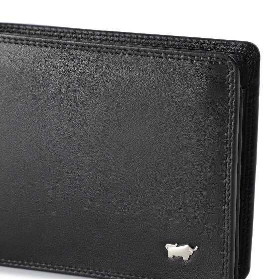 Braun Büffel Golf 3.0 Portemonnee RFID-bescherming Leer 12 cm