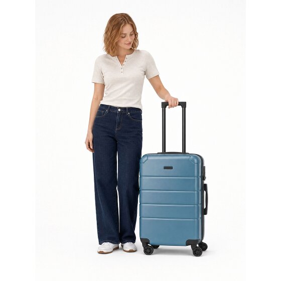 Police Dublin 4 wielen Trolley M 64 cm met uitbreidingsplooi