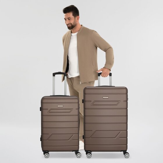 Nowi Bergamo 4 wielen Kofferset 2-delig