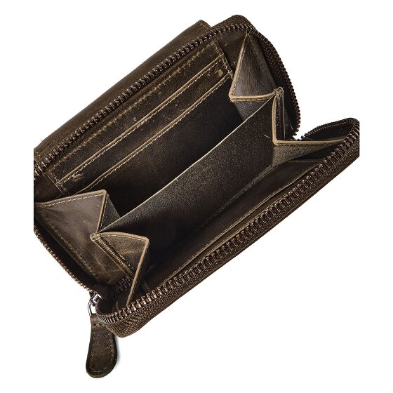 Greenburry Newport Portemonnee RFID-bescherming Leer 14 cm