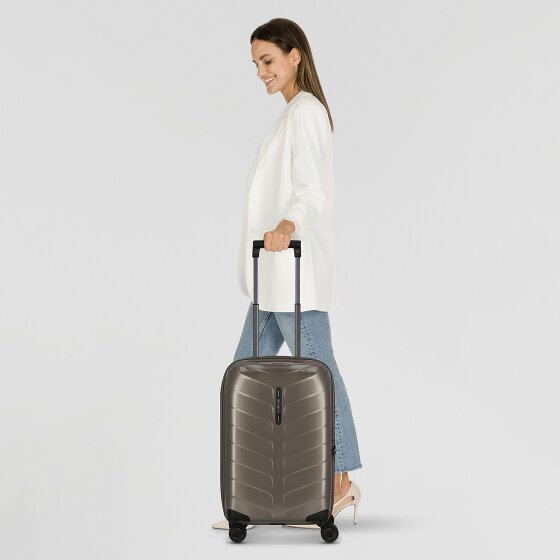 Samsonite Attrix 4 wielen Cabinewagen 55 cm met uitbreidingsplooi