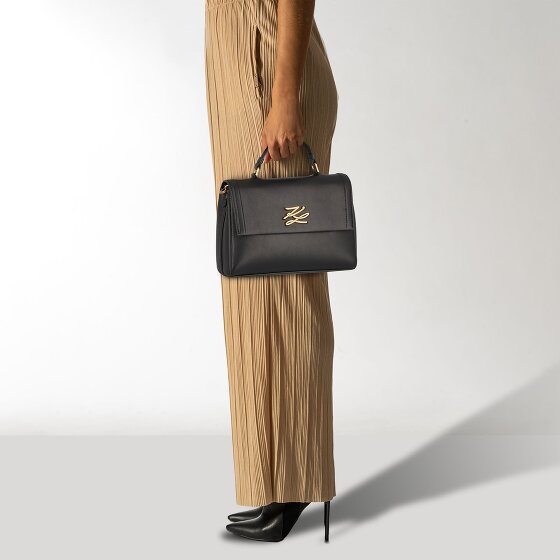 Karl Lagerfeld Autograph Handtas Leer 24 cm Karl Lagerfeld Autograph Handtas Leer 24 cm