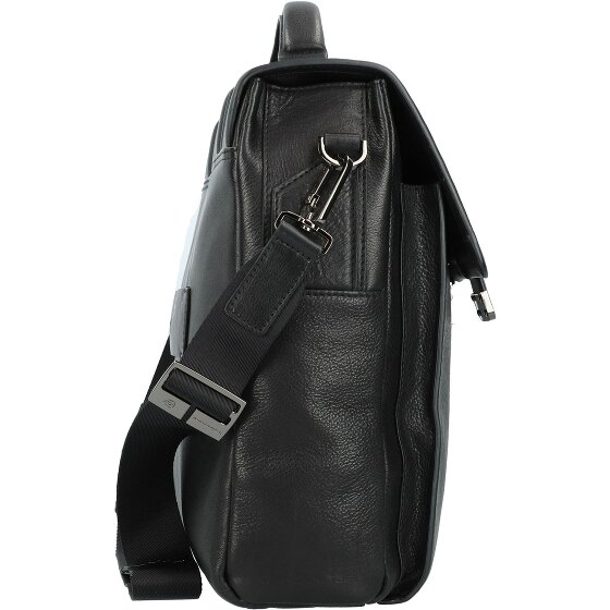 Piquadro Kobe aktetas Leer 42 cm Laptopcompartiment