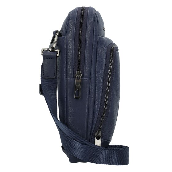 Piquadro Carl Schoudertas Leer 22 cm