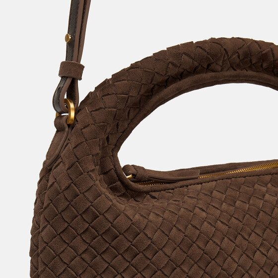 LES VISIONNAIRES Sadie Weave Handtas Leer 37 cm