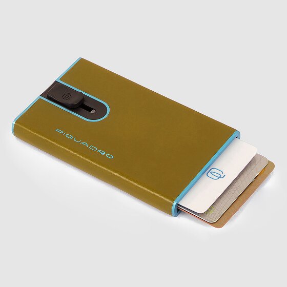 Piquadro Blue Square Kredietkaart etui RFID-bescherming Leer 6.5 cm