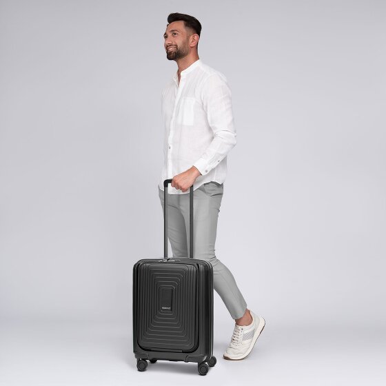 Redolz Essentials 14 4 wielen Cabinewagen S 55 cm Laptopvak met uitbreidingsplooi
