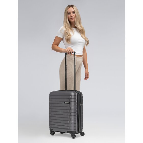 Pactastic Collection 04 THE CABIN + 4 wielen Cabinewagen S 55 cm met uitbreidingsplooi