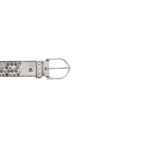 b.belt Studded riem leer