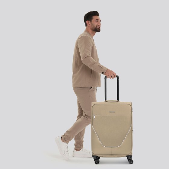 Stratic taska 4-wiel trolley M 65 cm met uitvouwbare plooi