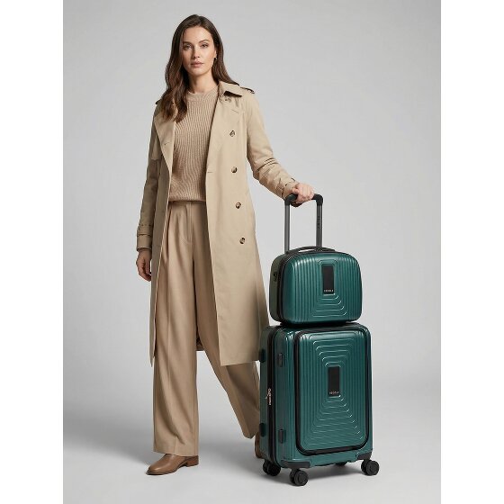 Redolz Essentials 14 kofferset 2 stuks cabine trolley met stretch vouw + beautycase