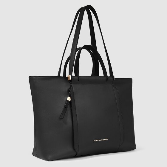 Piquadro Circle Shopper Tas Leer 38 cm Laptop compartiment
