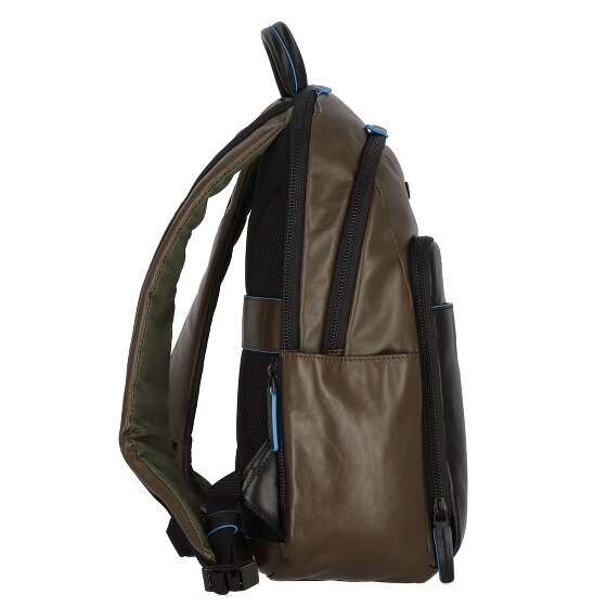 Piquadro Blauwe Revamp Rugzak RFID Leer 39 cm Laptopcompartiment