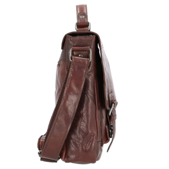 Pride and Soul Baggie Briefcase Leer 35 cm Laptopcompartiment