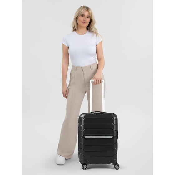 Samsonite Flux 4 wielen Cabinewagen 55 cm met uitbreidingsplooi