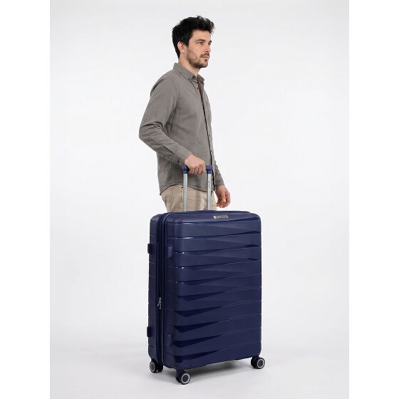 Franky London 4 wielen Trolley L 74 cm met uitbreidingsplooi