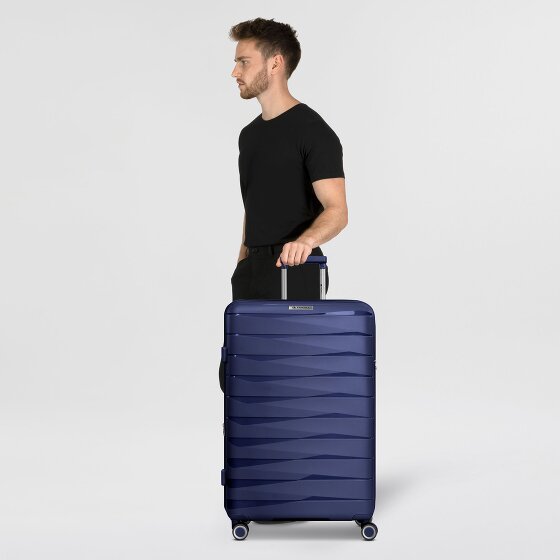 Franky London 4 wielen Trolley L 74 cm met uitbreidingsplooi
