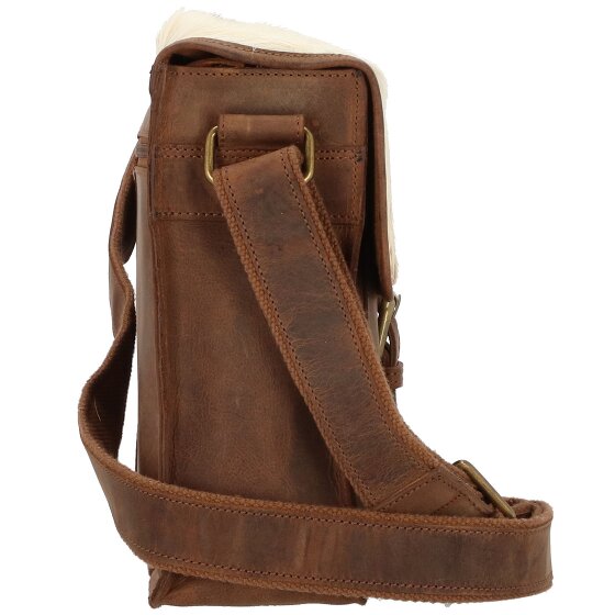 Greenland Nature Natuurlijke combinatie leren schoudertas 32 cm