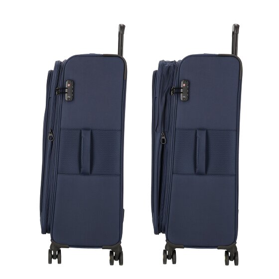 d&n Travel Line 9704 4 wielen Trolley L 78 cm met uitbreidingsplooi