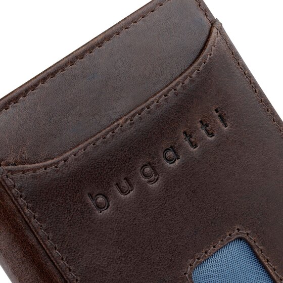 bugatti Secure Slim Portemonnee RFID-bescherming Leer 8 cm