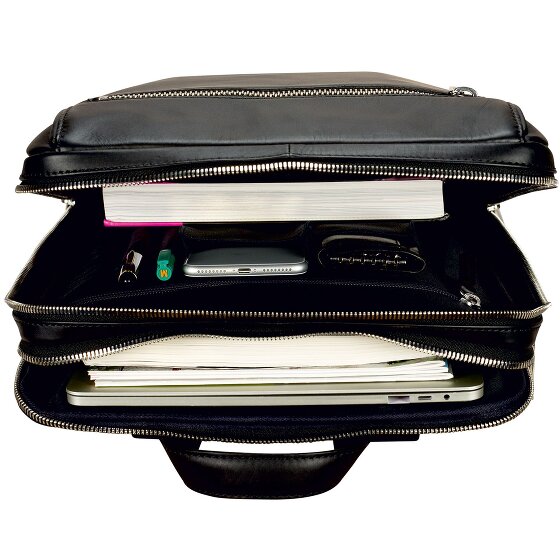 Leonhard Heyden Montreal Zakelijke rugzak Leer 44 cm Laptop compartiment
