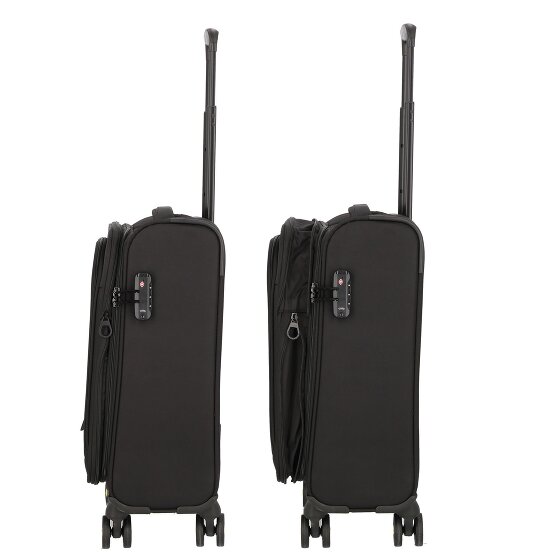 d&n Travel Line 9704 4 wielen Cabinewagen S 55 cm met uitbreidingsplooi