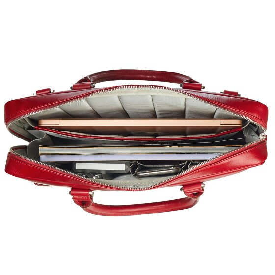 Leonhard Heyden Cambridge aktetas Leer 37 cm Laptopcompartiment