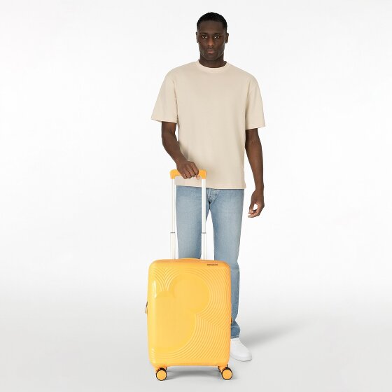 American Tourister Mickey Magic 4 wielen Cabinewagen 55 cm met uitbreidingsplooi