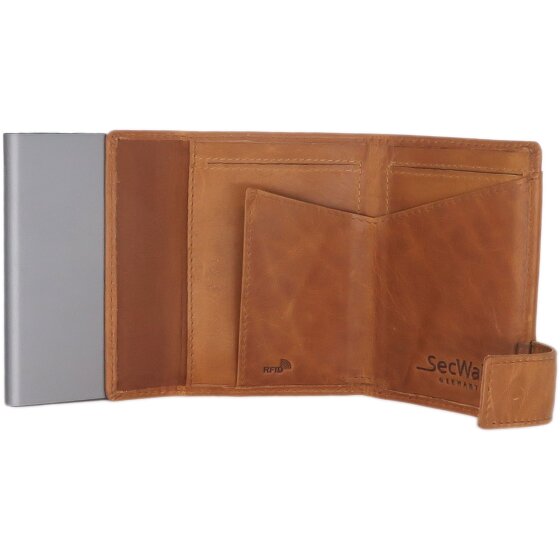 SecWal SecWal 1 creditcard houder RFID leer 9 cm