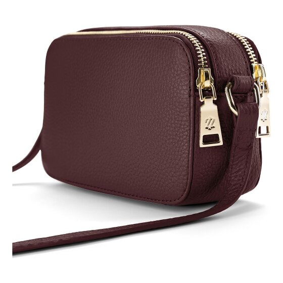 Lazarotti Bologna leer crossbody tas Camera-Bag leer dubbele rits 18 cm