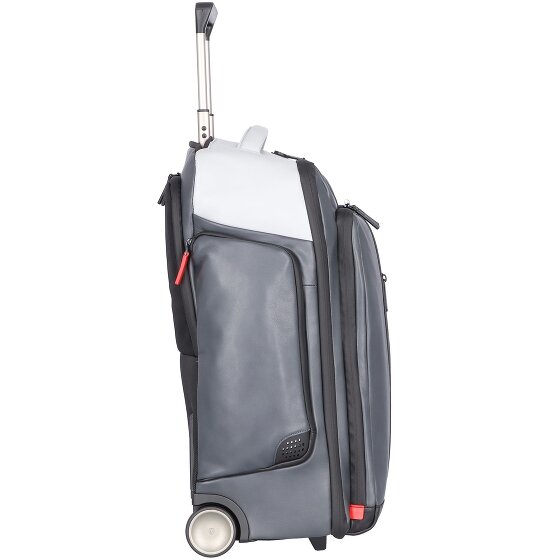 Piquadro Urban 2-Wiel Leren Rugzak Trolley 54 cm Laptopcompartiment