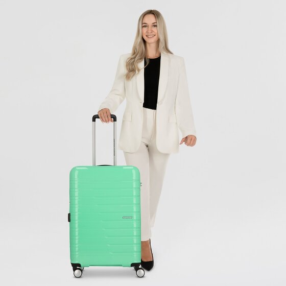 American Tourister FLASHLINE POP 4 wielen Trolley M 67 cm met uitbreidingsplooi