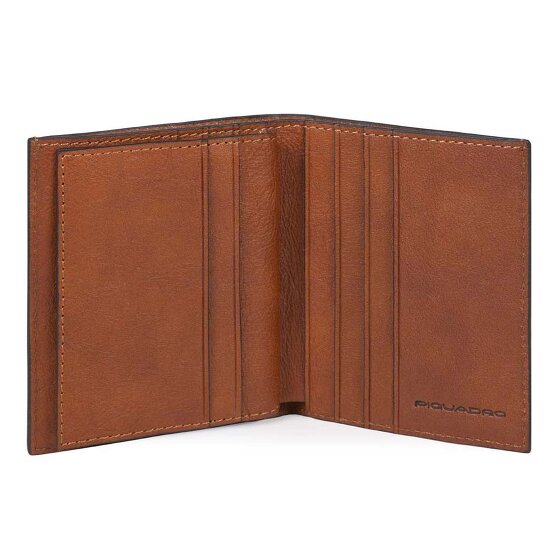 Piquadro Black Square Kredietkaart etui RFID-bescherming Leer 9 cm