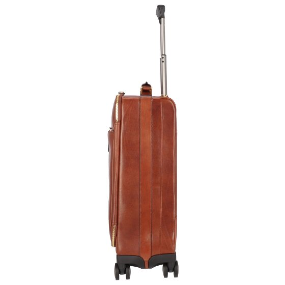 The Bridge Viaggio 4-wielige leren trolley 53 cm
