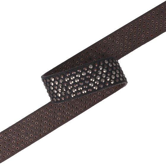 b.belt Studded riem leer
