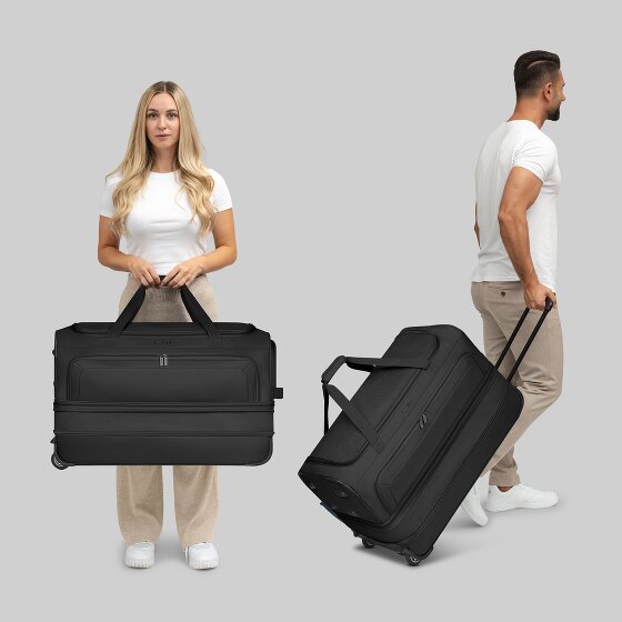 Redolz Duffle Essentials 2-wiel reistassenset 2 st. M+L met rekbare vouw