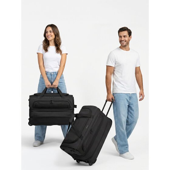 Redolz Duffle Essentials 2-wiel reistassenset 2 st. M+L met rekbare vouw