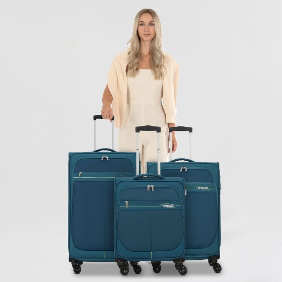 American Tourister Deep Dive 4 wielen Kofferset 3-delig met uitbreidingsplooi