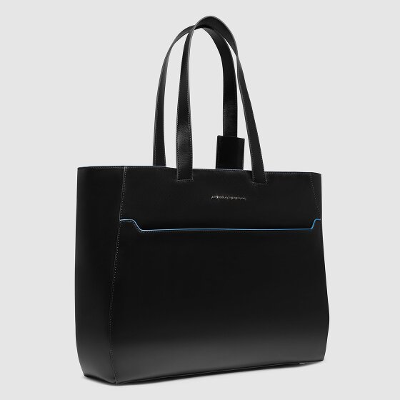 Piquadro Blue Square Shopper Tas Leer 40 cm