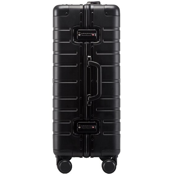 Alumaxx Gravity aluminium cabinewagen met 4 wielen en opbergvak, 55 cm
