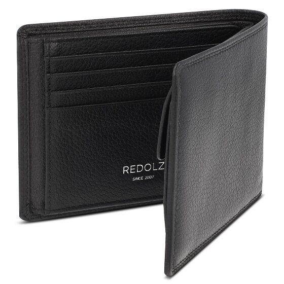 Redolz Leather Essentials QF portemonnee RFID leer 12 cm uitklapbaar