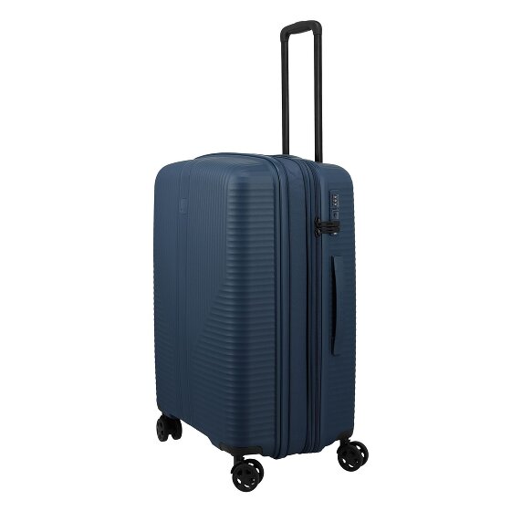 Travelite Air Stripe 4 wielen Kofferset 3-delig met uitbreidingsplooi